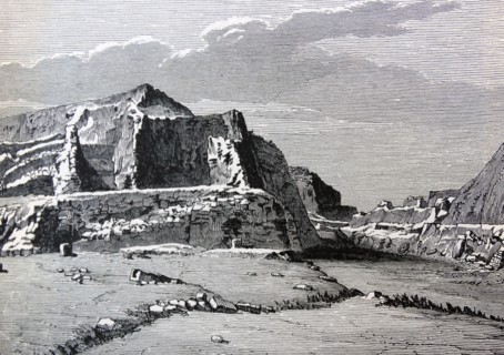 Engraving depicting the Hill of Troy