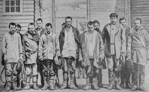 Russian criminals transferred to prison camps in Siberia