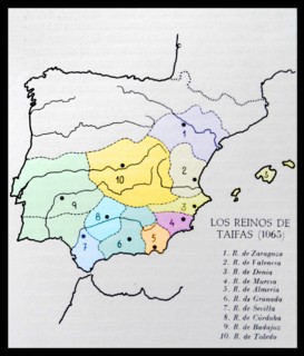 The Taifas kingdoms in Spain 1065