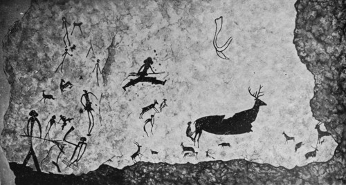 Palaeolithic cave painting at Altamira in Spain