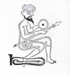 Figure of a soldier from the Book of Kells