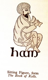 Figure drinking from a goblet