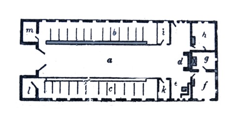 Floorplan of a British Saxon house.