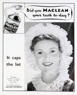 Advert for Maclean toothpaste