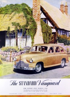 Advert for the standard vanguard saloon car
