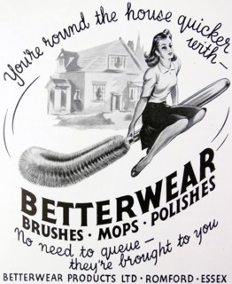 Advert for 'Better Wear' brushes