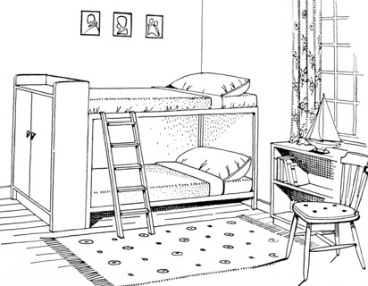 Interior design for a children's bedroom