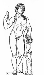 Illustration of a Greek statue of Dionysus