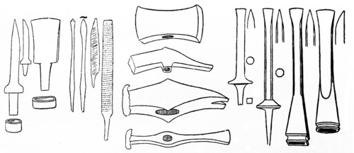 Collection of ancient tool designs still used today