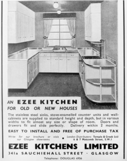 Advert for an 'Ezee Kitchen' from Ezee Kitchens Ltd. Glasgow