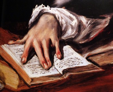 Detail from a 'San Ildefonso' by El Greco