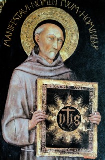 Portrait of Bernardino of Siena by Sano di Pietro