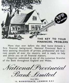 Advert for National Provincial Bank Limited for financial advice
