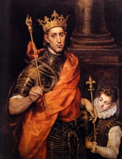 El Greco, St Louis, King of France, with a Page