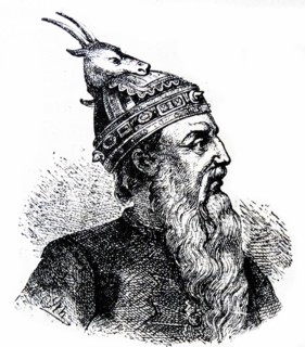 Engraving of Skanderbeg