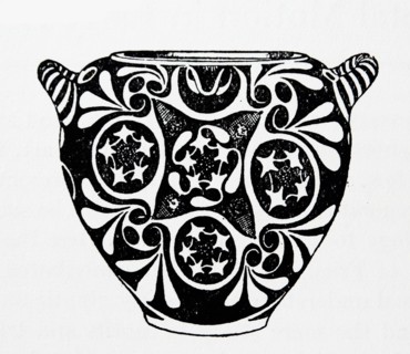 Kamares pottery vase from Knossos