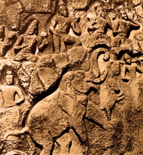 Relief of an elephant