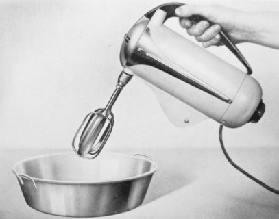 Advert for a hand held food mixer