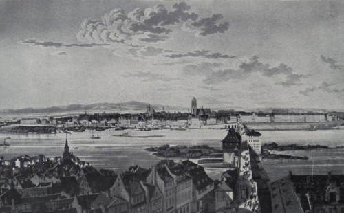 18th century view of Frankfurt