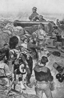 Lord Raglan viewing the successful storming of the Redan