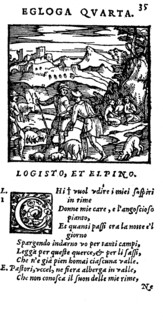 Page from the 'Arcadia' by Jacopo Sannazaro
