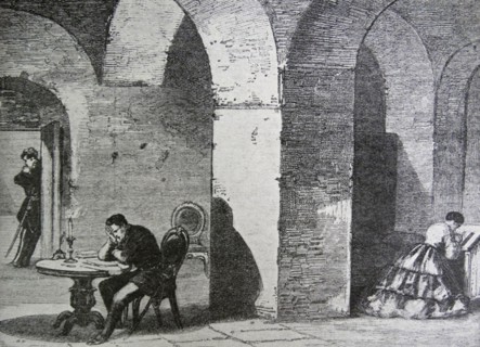 the King and Queen of Naples hiding during the bombardment of Gaeta by the Piedomtese