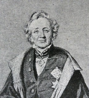 Illustrated portrait of Leopold von Ranke