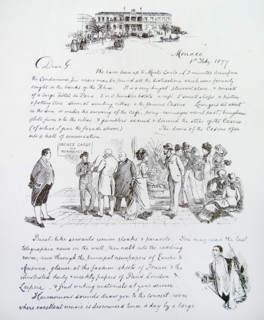 Illustrated letter by Randolph Caldecott