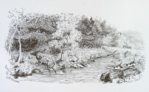 Illustrated letter by Randolph Caldecott