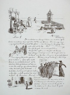 Illustrated letter by Randolph Caldecott