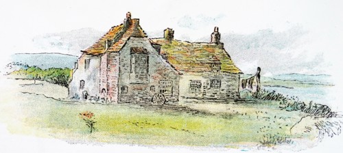 two peasant cottages on the French coast. c1884