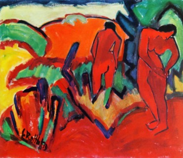 Schmidt-Rottluff, Sommer, nogenmodeller