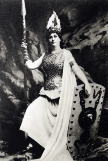 Lilli Lehmann as Brunnhilde in Wagner's Der Ring des Nibelungen.
