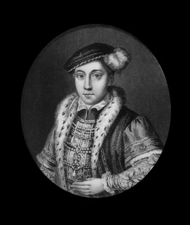 EDWARD VI - 1537-53 Son of Henry VIII and Jane Seymour. Succeeded to the throne on his father's death in 1547