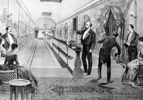 Bowling alley at Sandringham: the Princeof Wales
