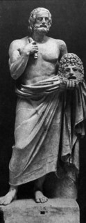 Euripides, the greek tragic poet. He was a contemporary of Anaxagoras and Socrates.