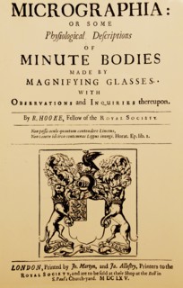 Title page of Robert Hooke Micrographic London