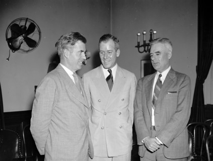 New dust bowl program for southwest. Shown left to right are : Wallace