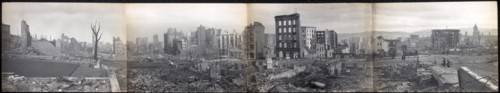 Panorama of San Francisco from California Street - Hill