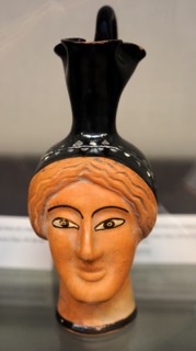 Oinochoe in the form of a woman's head
