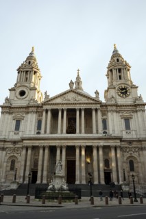 View of St Paul's Cathedral designed by Sir Christopher Wren