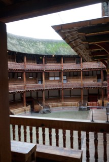Interior of the Globe Theatre London