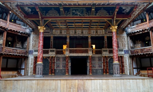 Interior of the Globe Theatre London