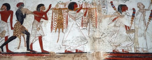 Plaster cast of a relief from the temple of Beit el-Wali
