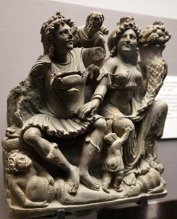 Sculpture of Hariti and Panchika