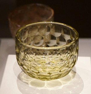 Cut glass bowls made by Japanese artist