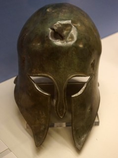Bronze Corinthian-type helmet