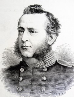 Engraved portrait of Captain Charles Burney