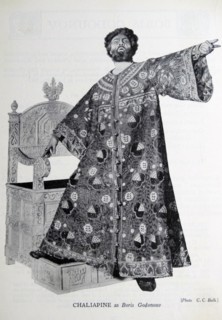 Feodor Chaliapin in the title role in the opera 'Boris Godunov'