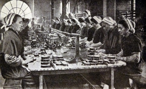 Tinning factory in Britain